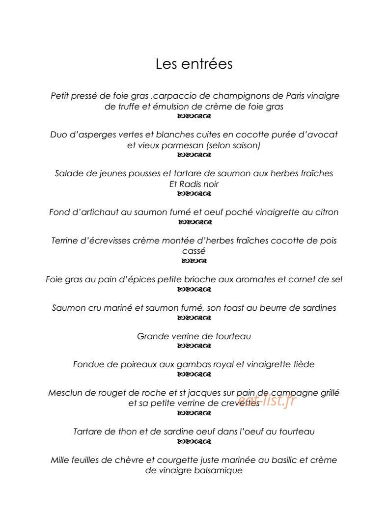 Frankewitz Traiteur — carte page 1