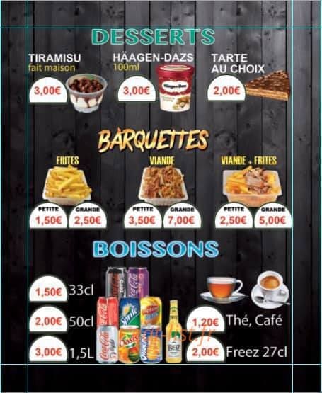 Le roi tacos — carte page 2