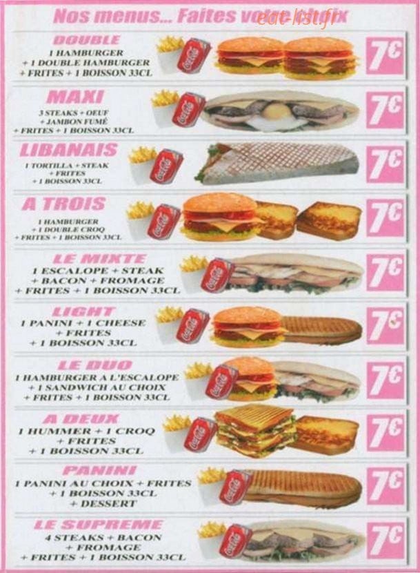 Les 4 Soss et Les délices — carte page 3