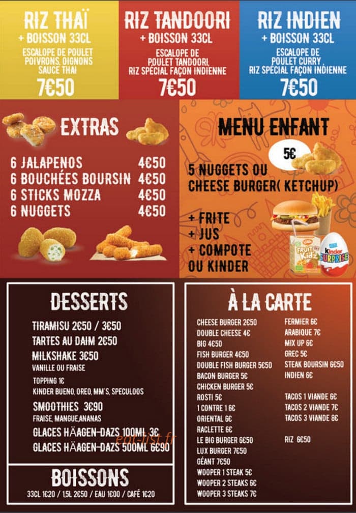 Pepper food — carte page 2