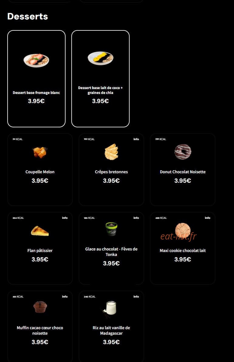 Eat Salad — carte page 6