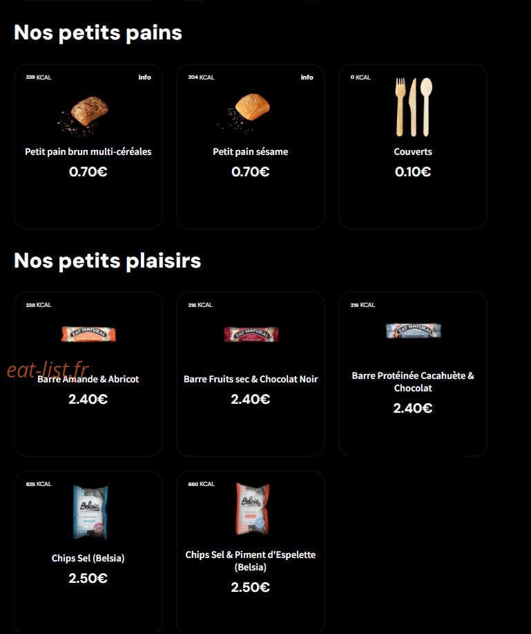 Eat Salad — carte page 7