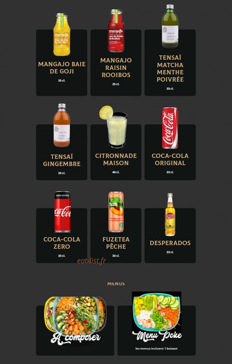 Khaan Burger & Poke — carte page 7
