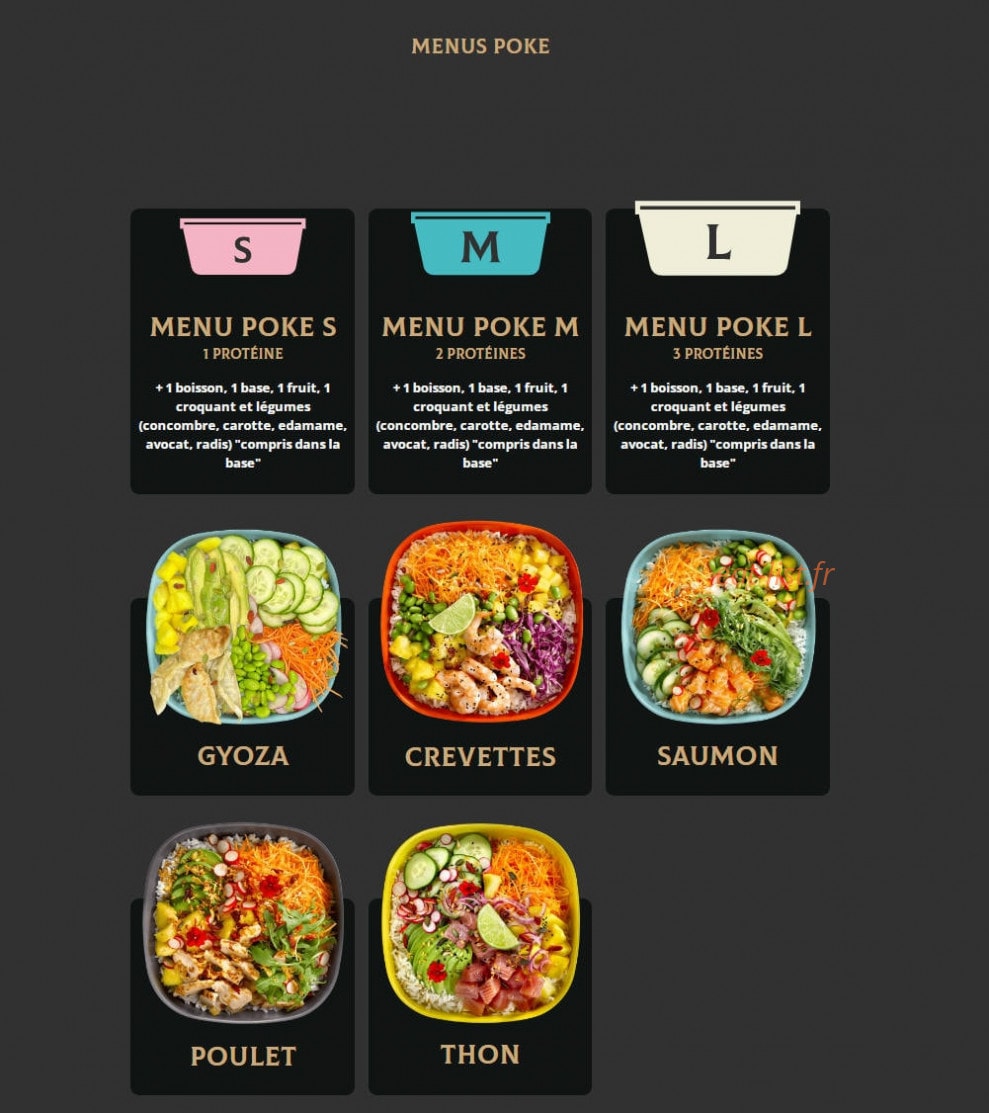 Khaan Burger & Poke — carte page 3