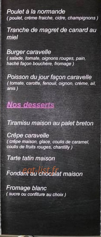 La Caravelle — carte page 3