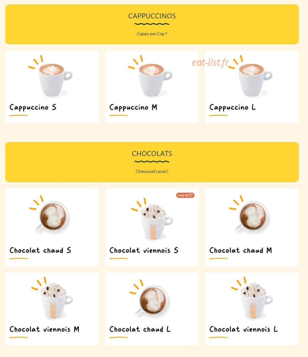 La Croissanterie — carte page 10