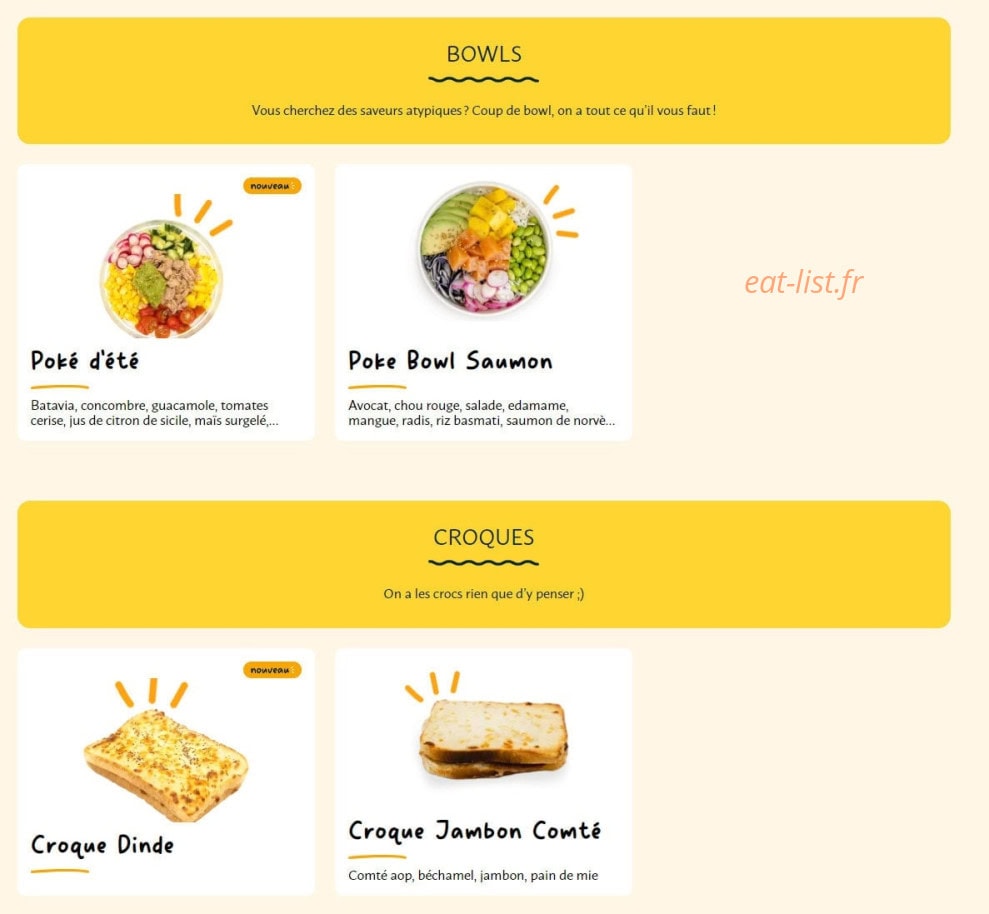 La Croissanterie — carte page 5