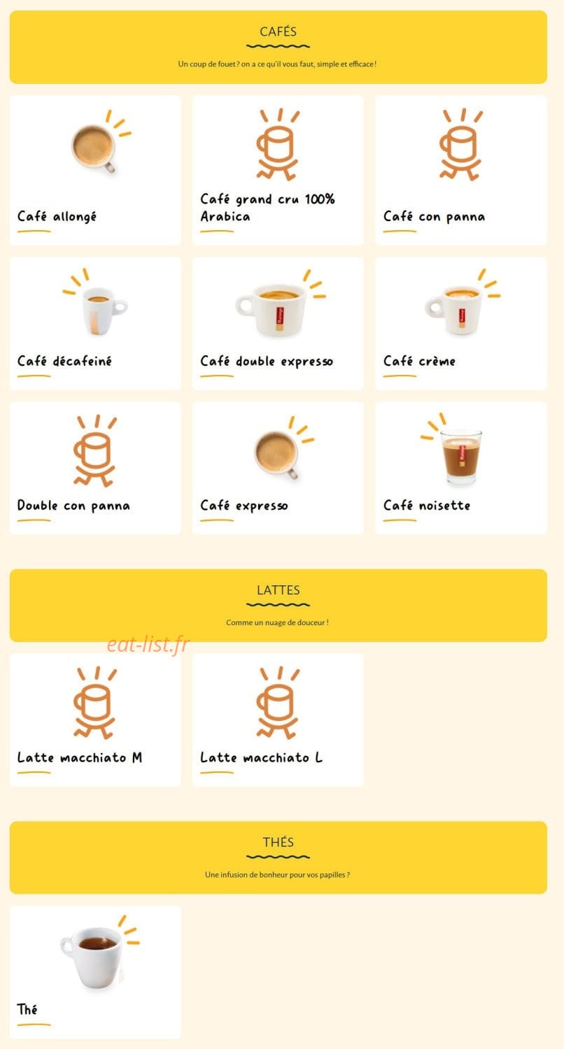 La Croissanterie — carte page 11