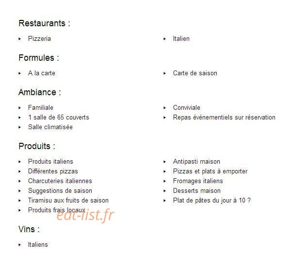 La Dolce Vita — carte page 3