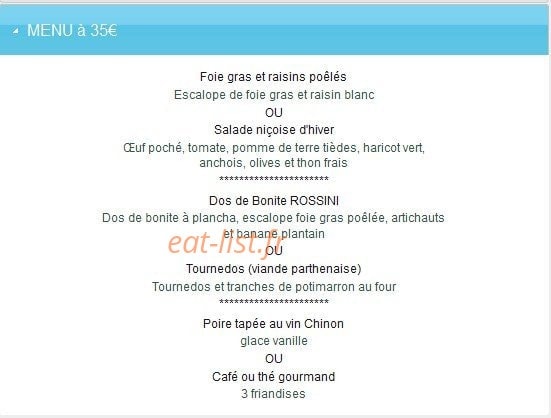 La Lune Bleue — carte page 5