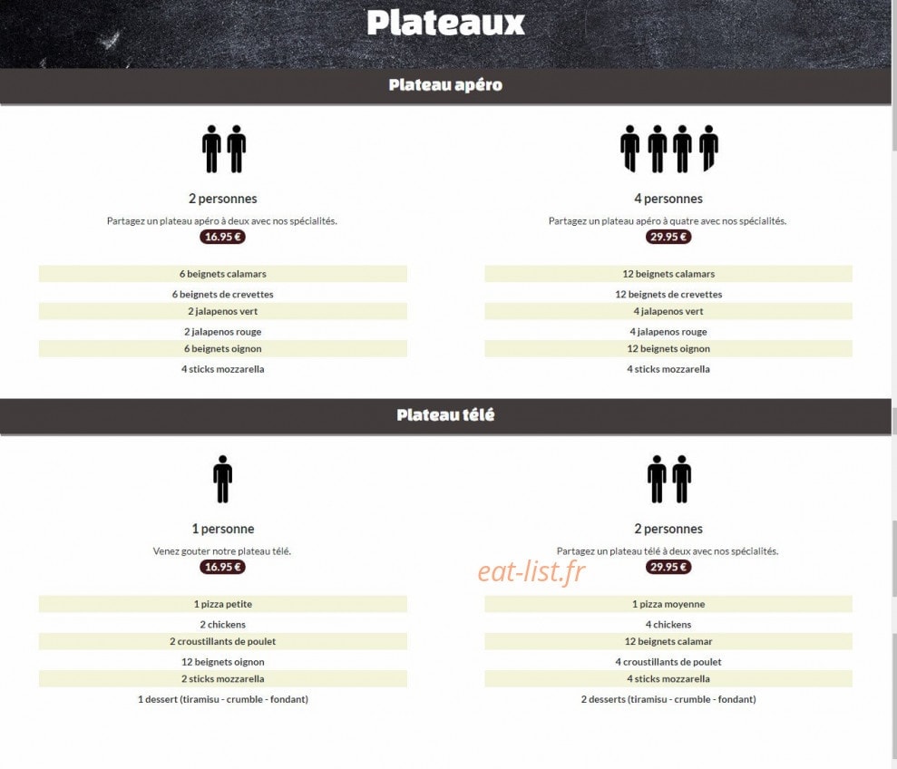 La Maison à Pizza — carte page 9