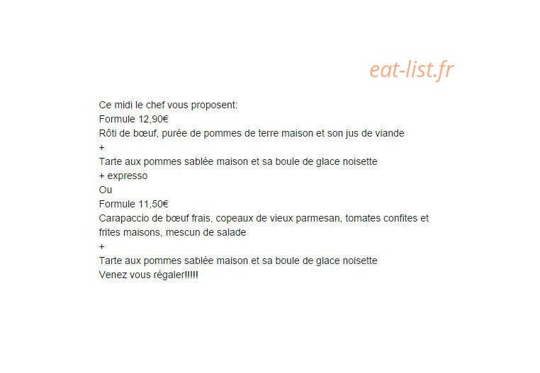 La Villa — carte page 1