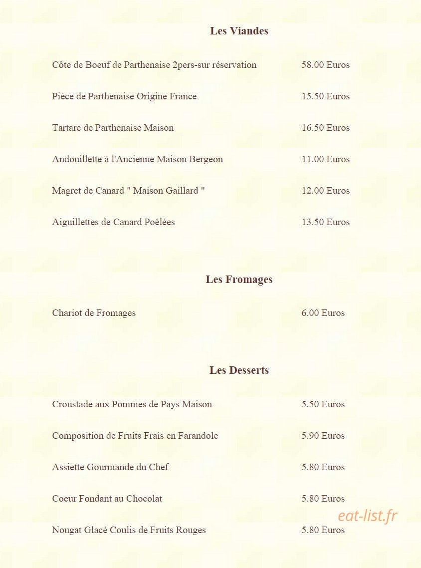 Le Chabichou — carte page 5