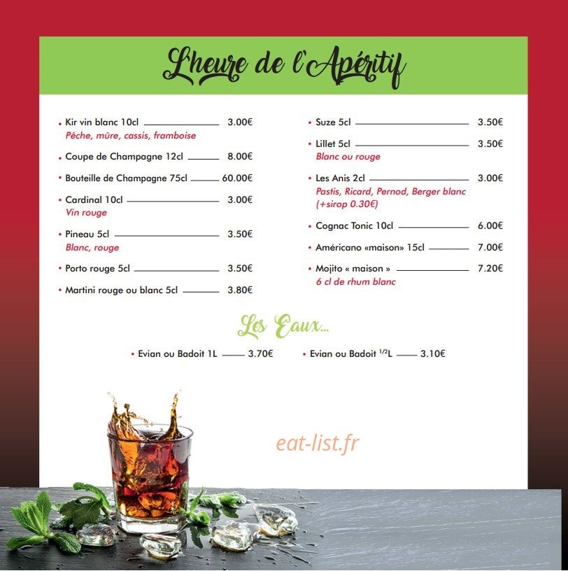 Le Grand Café — carte page 6