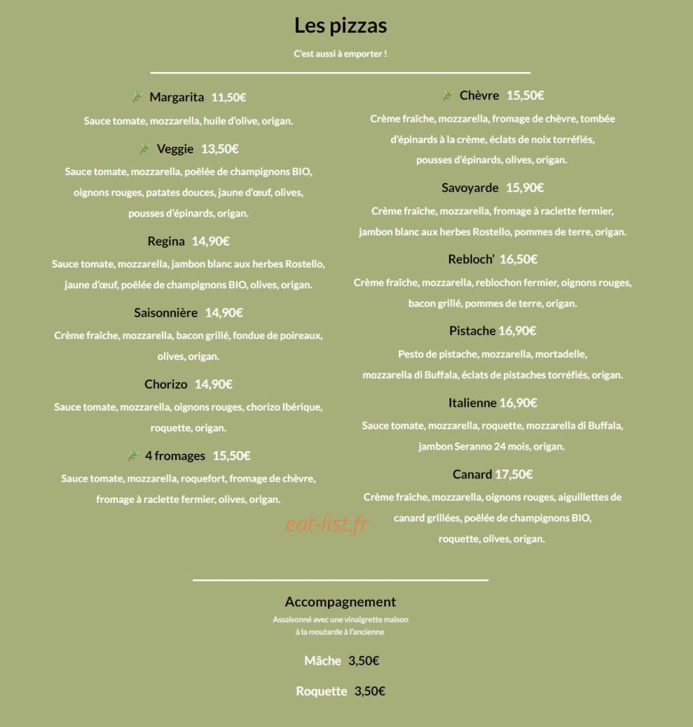 Le Saisonnier — carte page 3