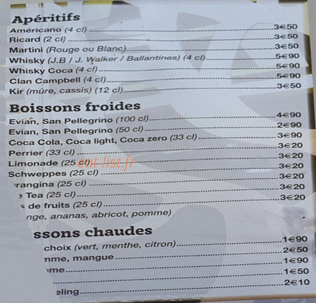M. Gourmand — carte page 2