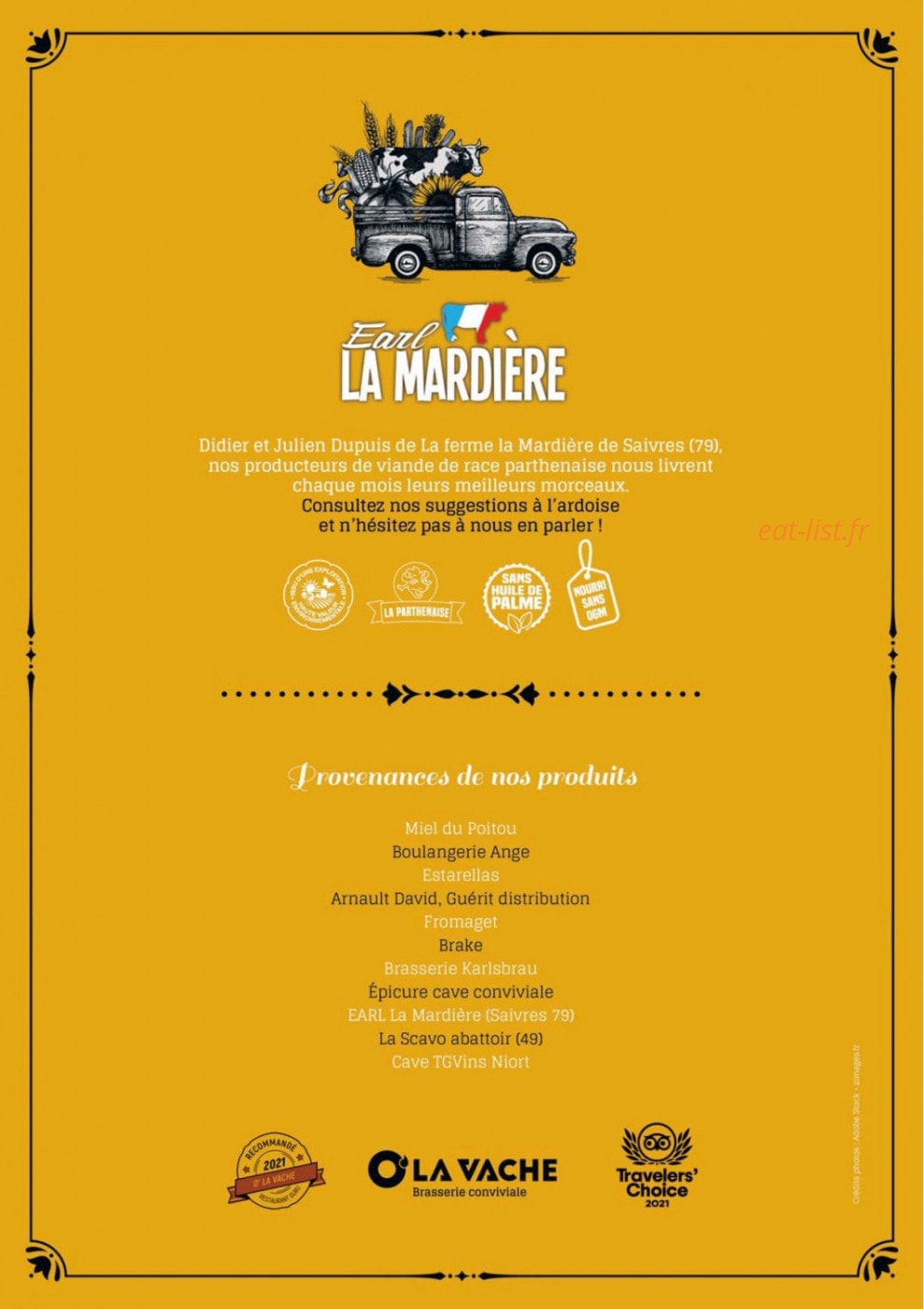 O’ la vache — carte page 12