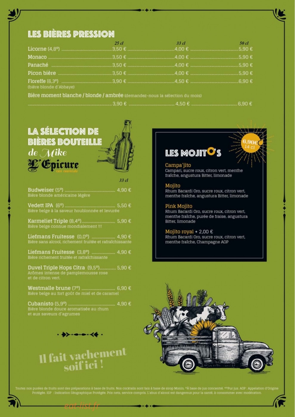 O’ la vache — carte page 8