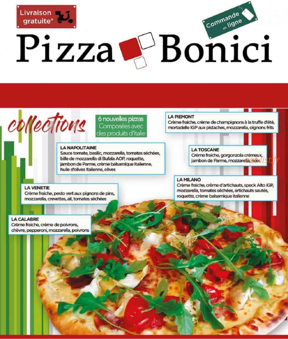 Pizza Bonici — carte page 2
