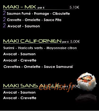 Ready Made Sushi — carte page 8