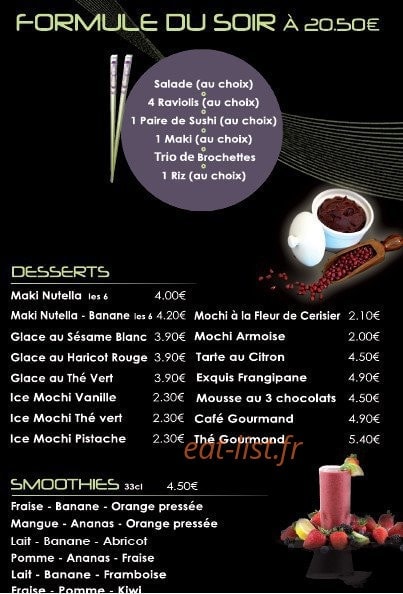 Ready Made Sushi — carte page 11