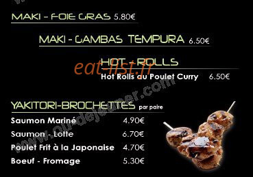 Ready Made Sushi — carte page 9