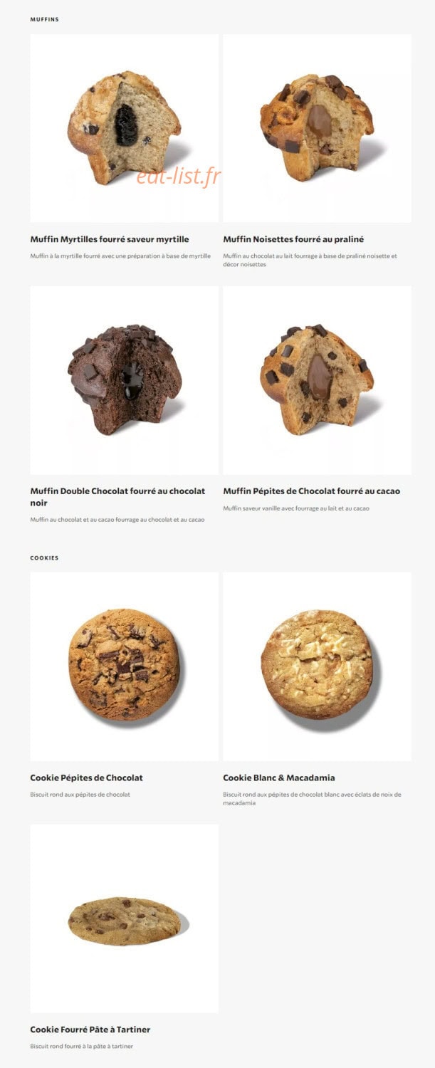Starbucks Coffee — carte page 16