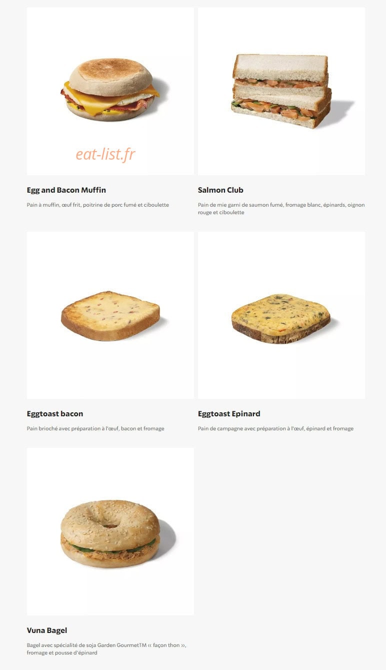 Starbucks Coffee — carte page 20