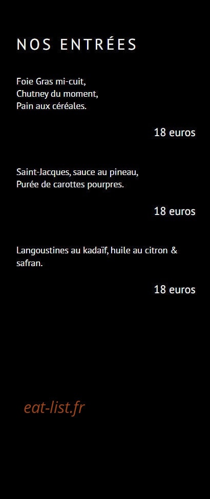 Vins Paradoxe — carte page 3