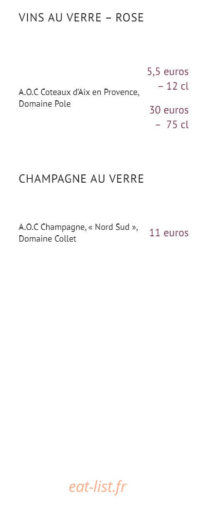 Vins Paradoxe — carte page 8