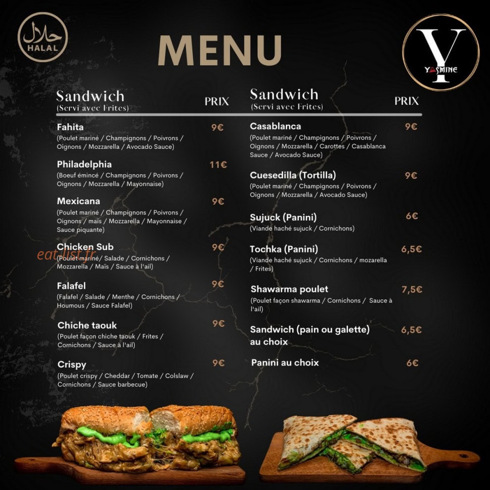 Yasmine — carte page 3