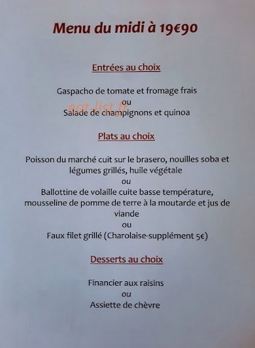 La table de Jérémy — carte page 1