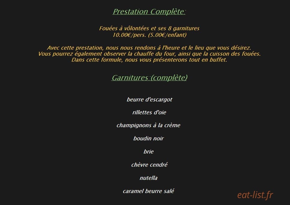 Pizza Presto — carte page 3