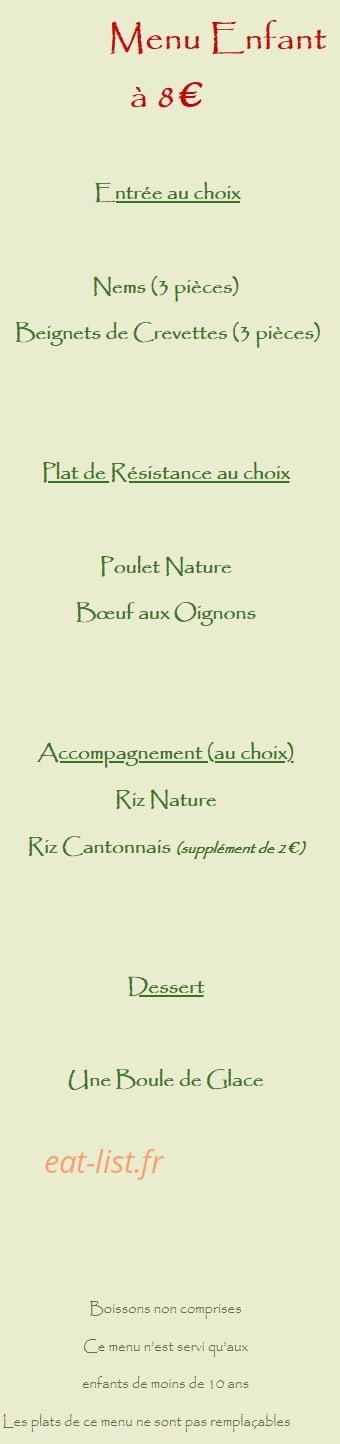 Asia restaurant — carte page 11