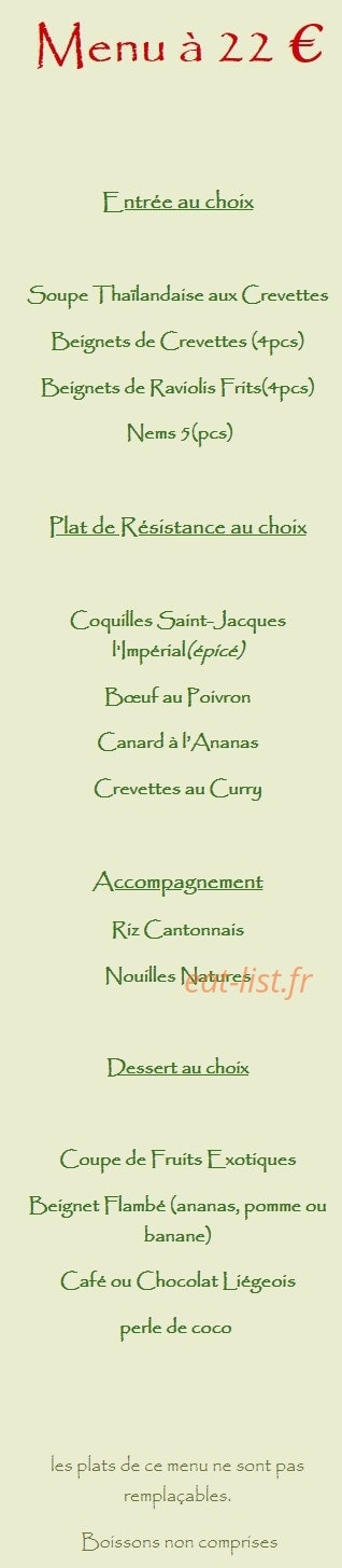 Asia restaurant — carte page 10