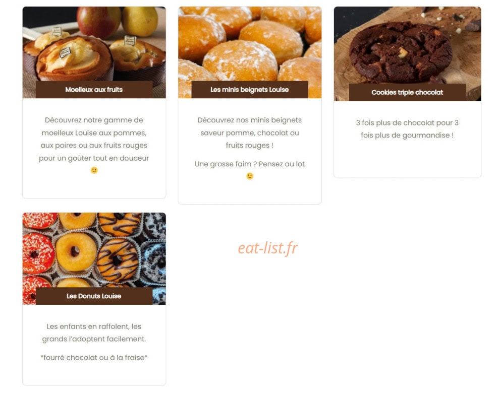 Boulangerie Louise — carte page 4