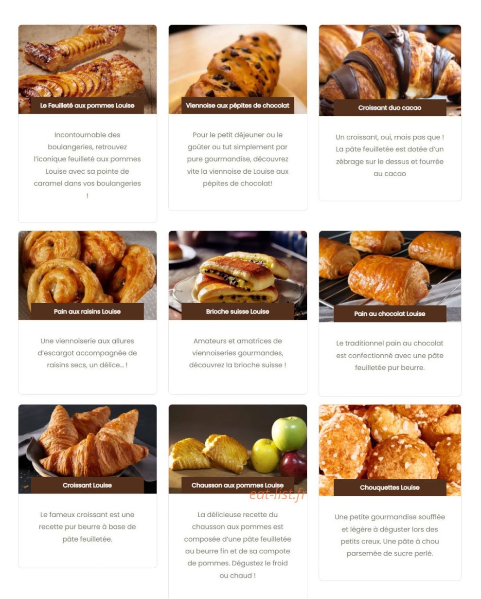 Boulangerie Louise — carte page 6