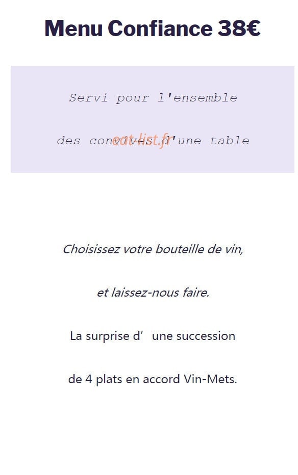 Le Jardin des Saveurs — carte page 2