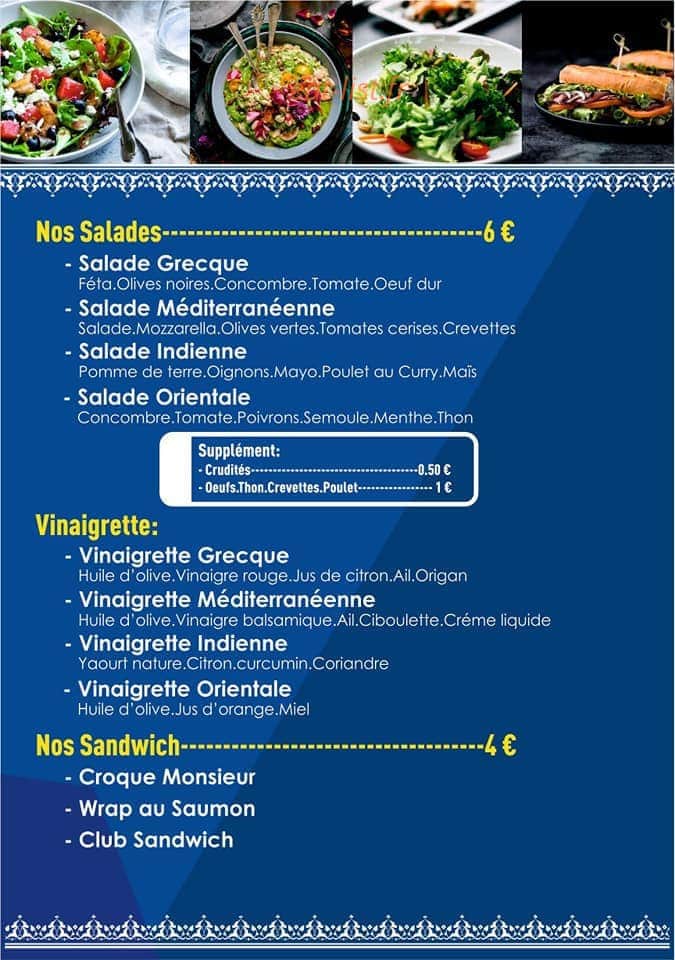 Planete Food — carte page 2