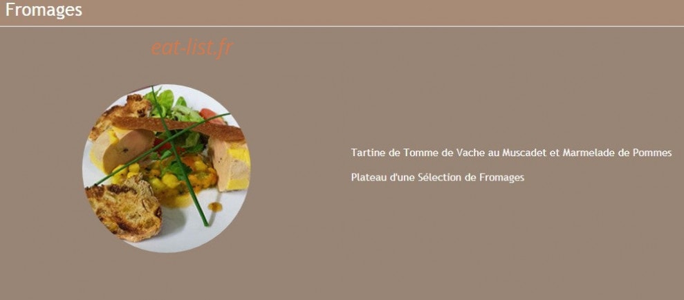 Le Relais des Saveurs — carte page 4