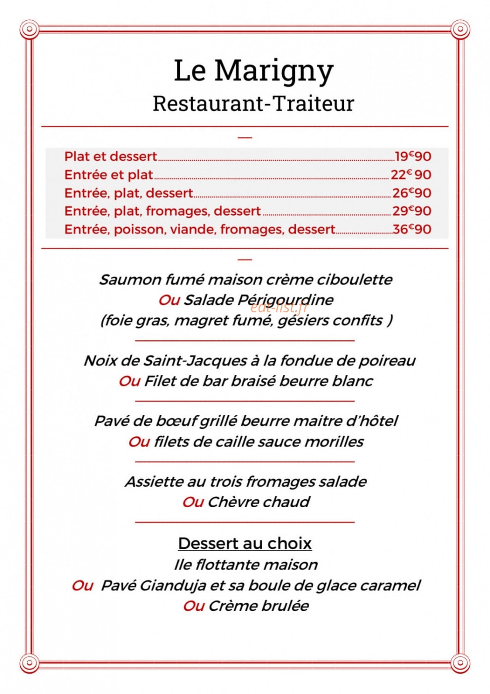 Le Marigny — carte page 9