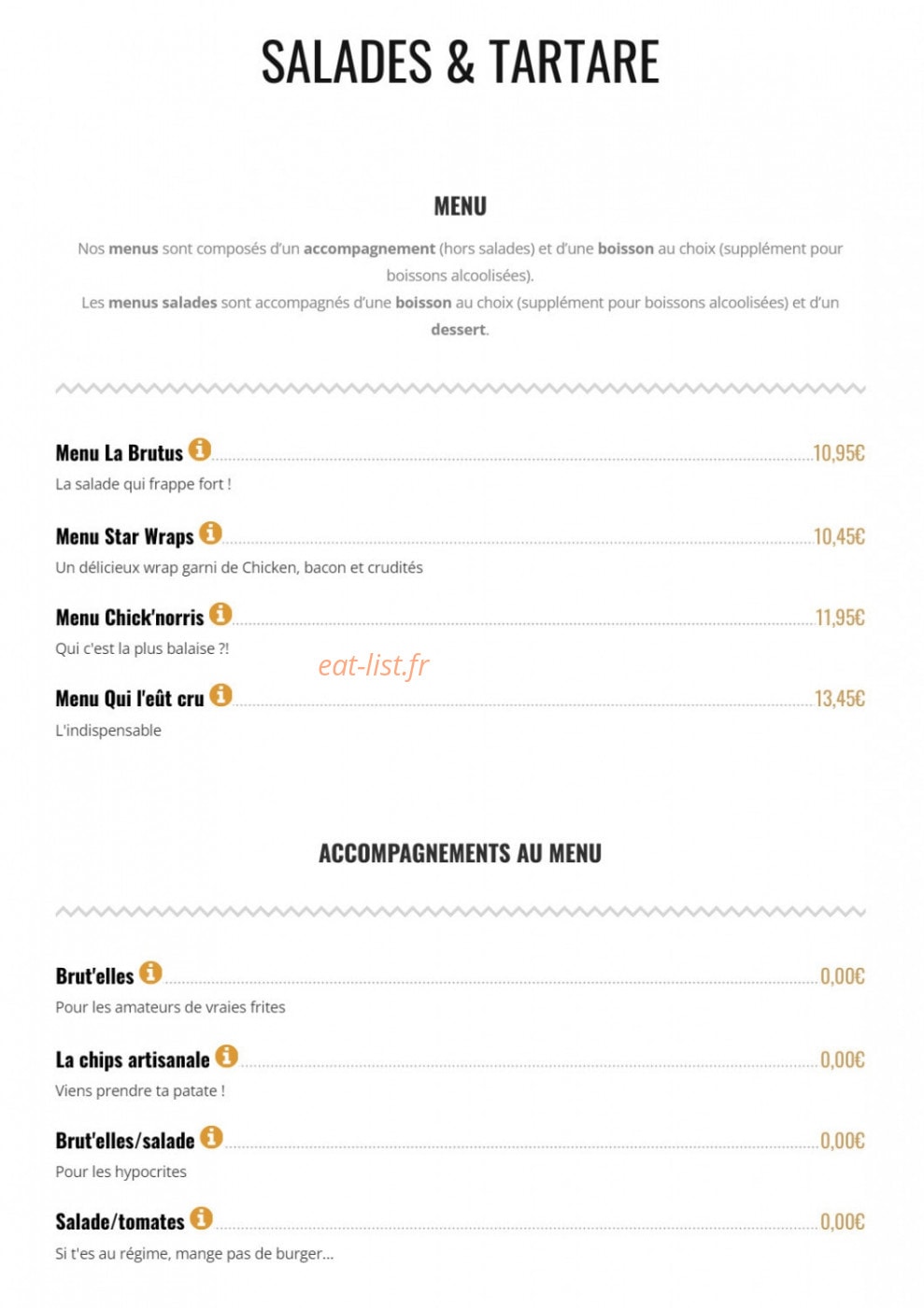 Brut Butcher — carte page 5