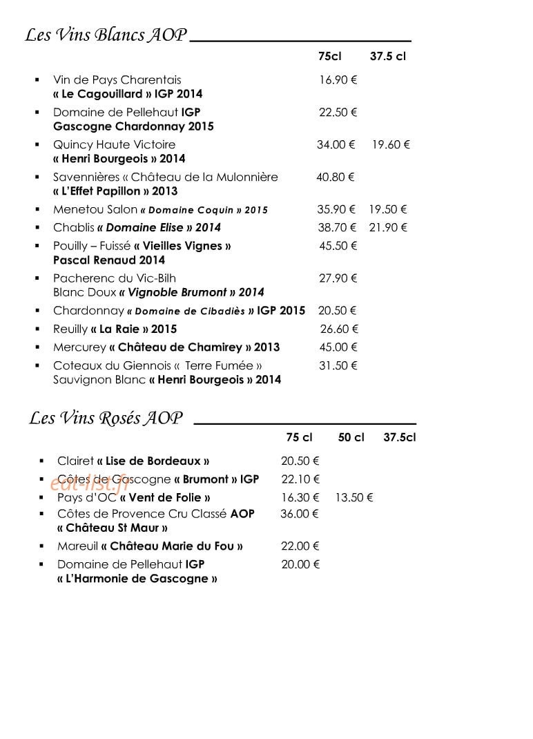 La Virgule — carte page 13
