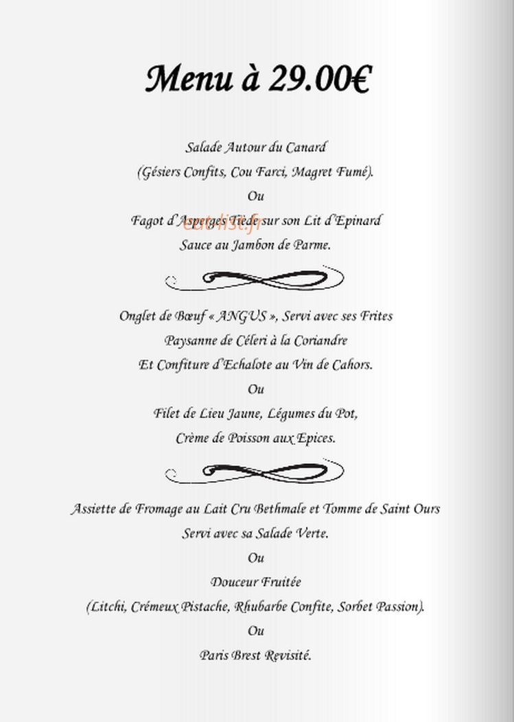 La Virgule à Chauray menu et photos — free download