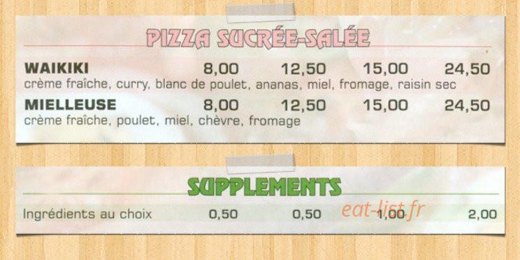 Loyo Pizz — carte page 3