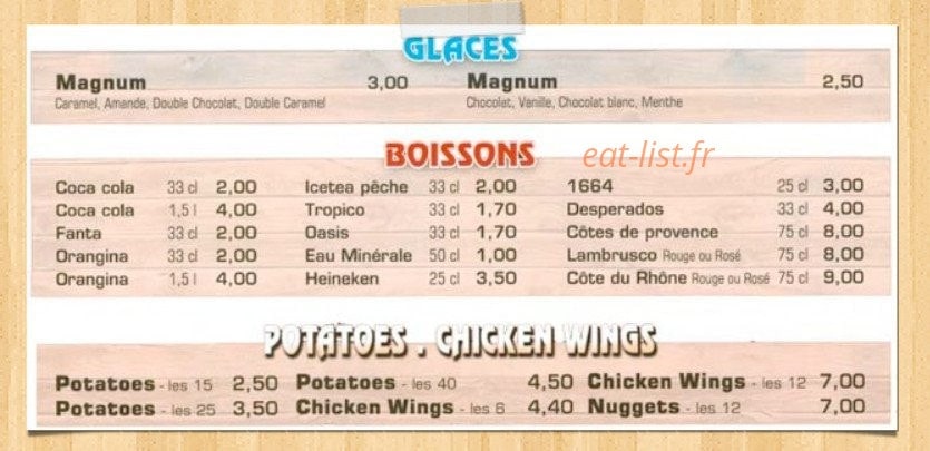 Loyo Pizz — carte page 8