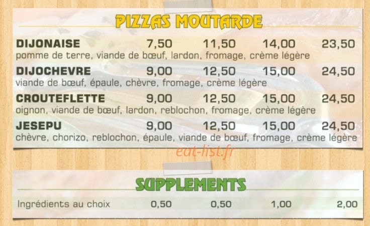 Loyo Pizz — carte page 4
