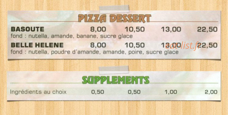 Loyo Pizz — carte page 7