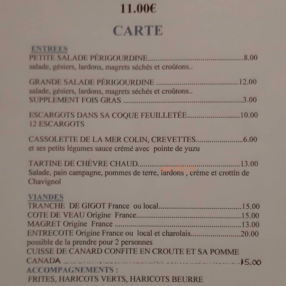 Le Son's — carte page 1