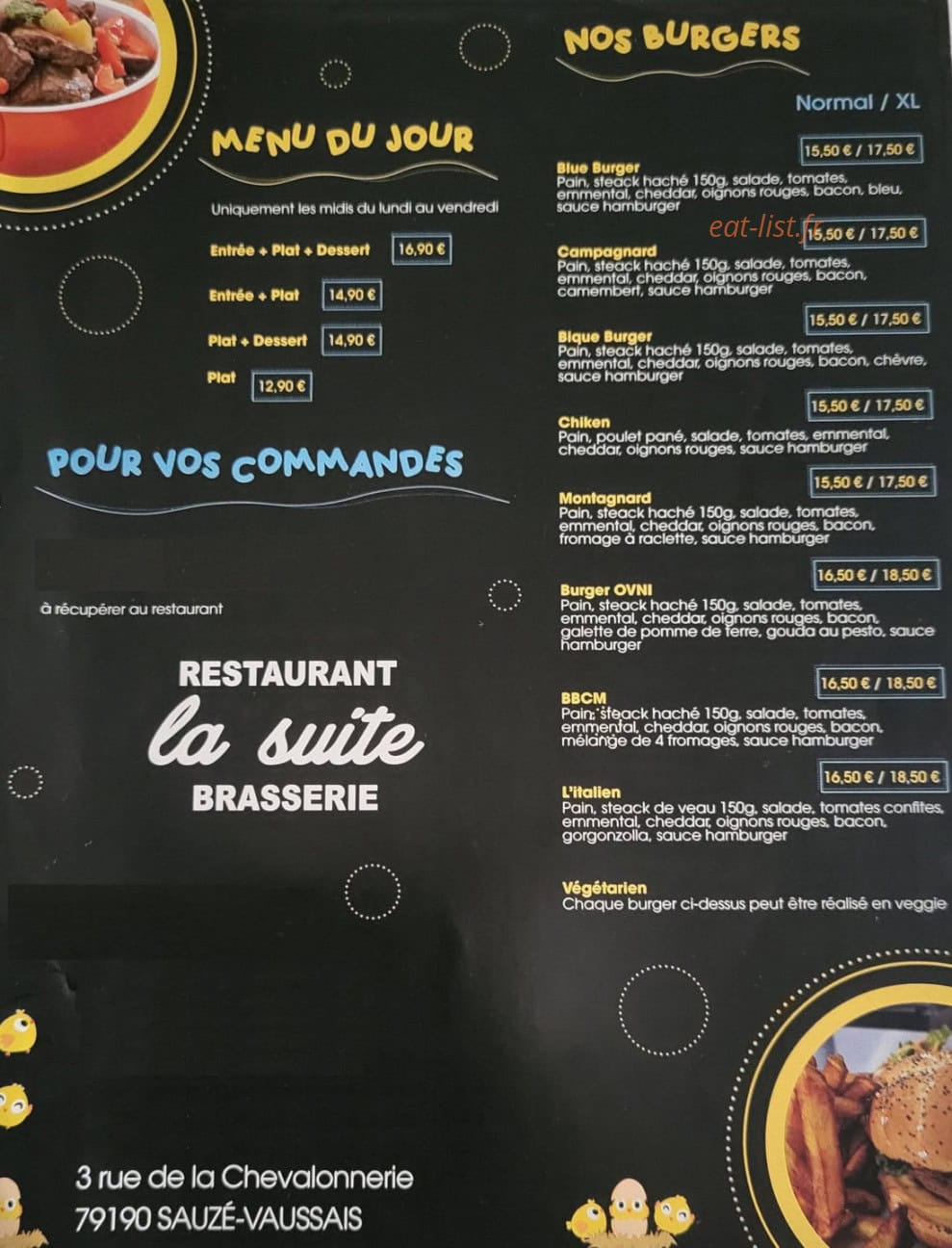 La Suite — carte page 1